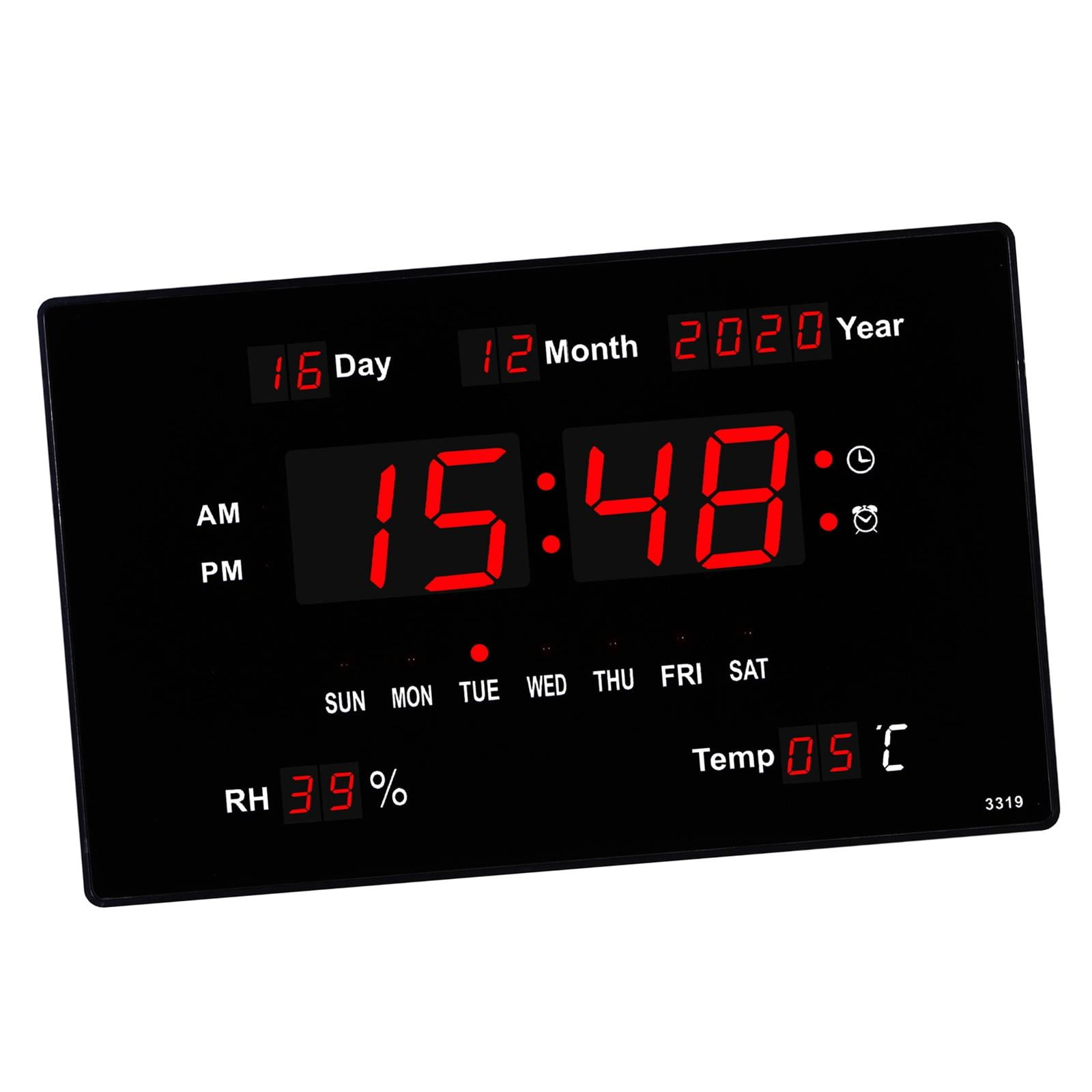 Bothyi - Reloj De Pared Electrónico Pantalla De Temperatura Pantalla Led Calendario Relojes De Mesa