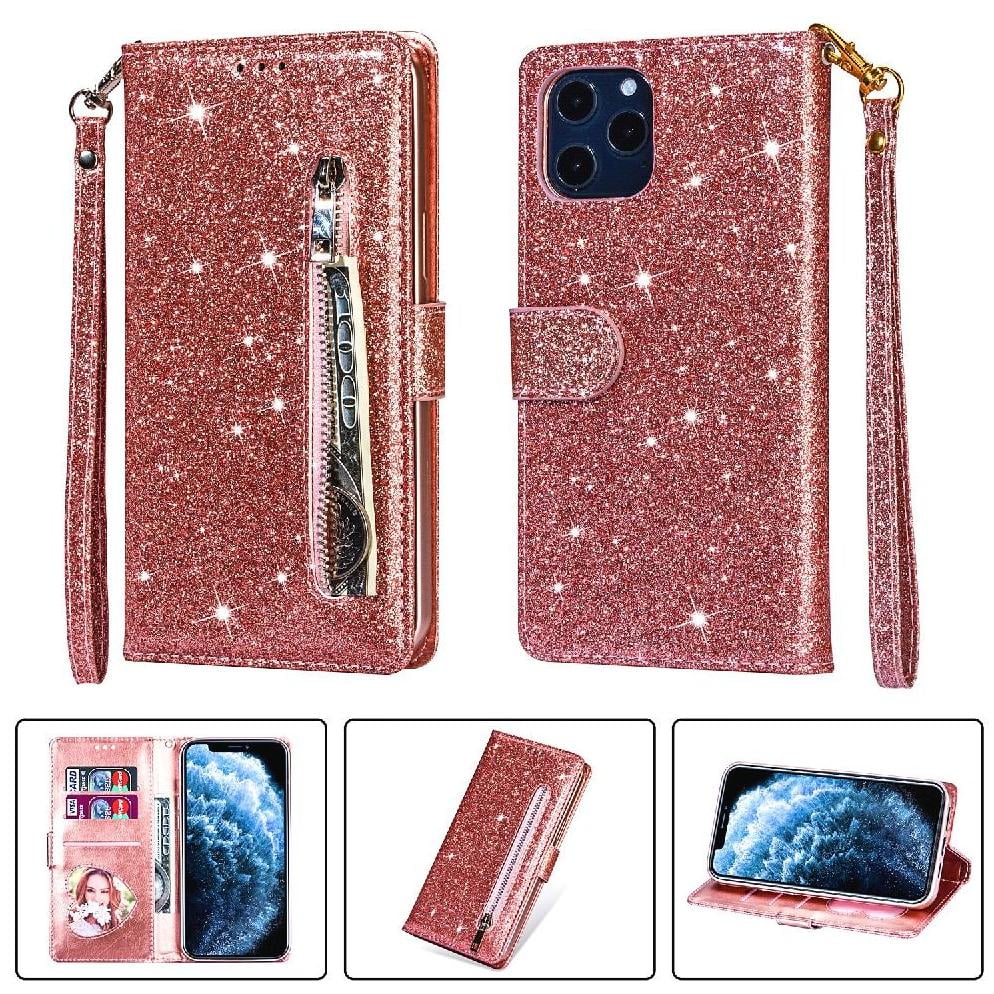 Foxdock - Funda Para Elegante Funda Iphone 11 Glitter Con Cremallera-ideal Para El Uso Diario