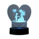 thumbnail image 1 of Lampara Ilusion 3D Madre e Hijo de 7 colores, Base touch, 1 of 6
