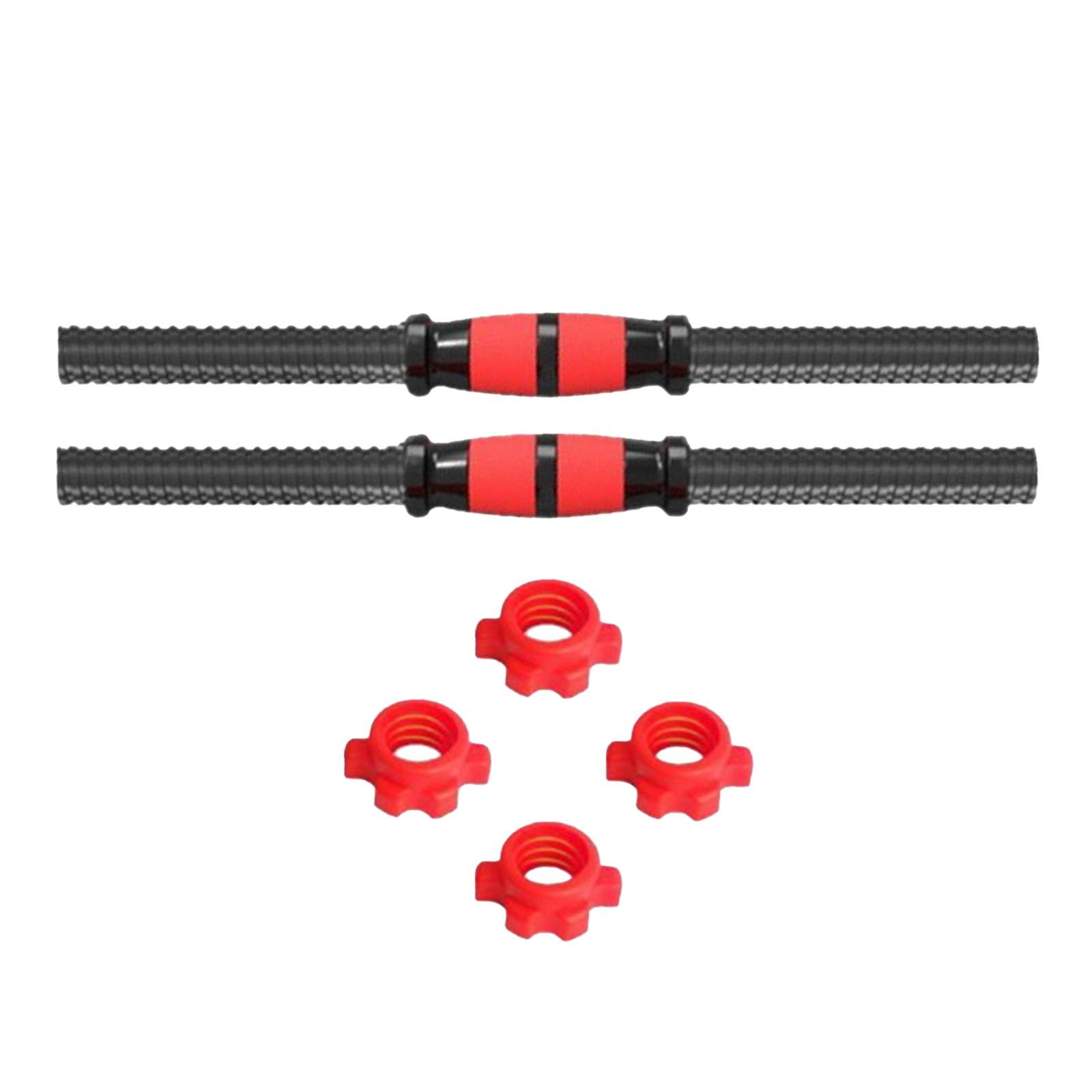 Ioensy - Barra De Mancuernas De Acero Inoxidable, 2 Uds., Para Ejercicio, Gimnasio, Levantamiento De Pesas, 35Cm