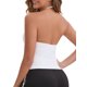 thumbnail image 3 of INSPIRE CHIC Camiseta de Tirantes Ajustable para Mujer con Cuello Halter, Sin Alambres, Acolchada, Ajustada, con Tirantes Finos, Recortada, para Deporte, Talla S, Blanca, 3 of 6