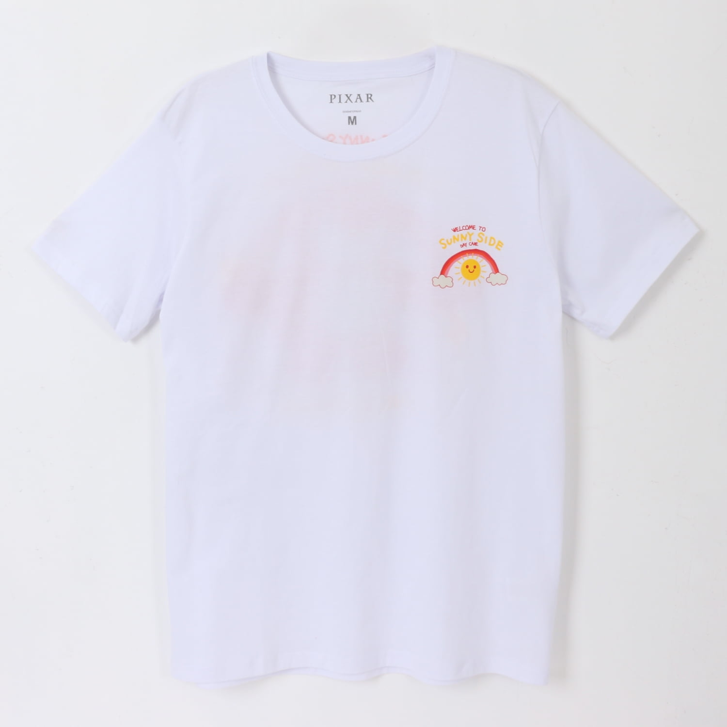 Polera Manga Corta Adulto Blanco Lotso Pixar Disney