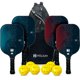thumbnail image 1 of Juego de 4 palas de pickleball Helium Pro de fibra de carbono ATMOS, 1 of 7