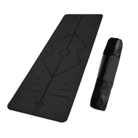 Linea Sport - Mat De Yoga 8Mm Con Guías De Postura Y Bolso De Transporte