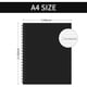 thumbnail image 2 of Cuaderno A4 Ouzoustate Negro Tapa Dura 4 Pack 100gsm, 2 of 3