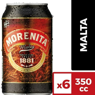 Cerveza Negra Sabor Malta Tostada Latas Pack 6 Latas 350 Ml