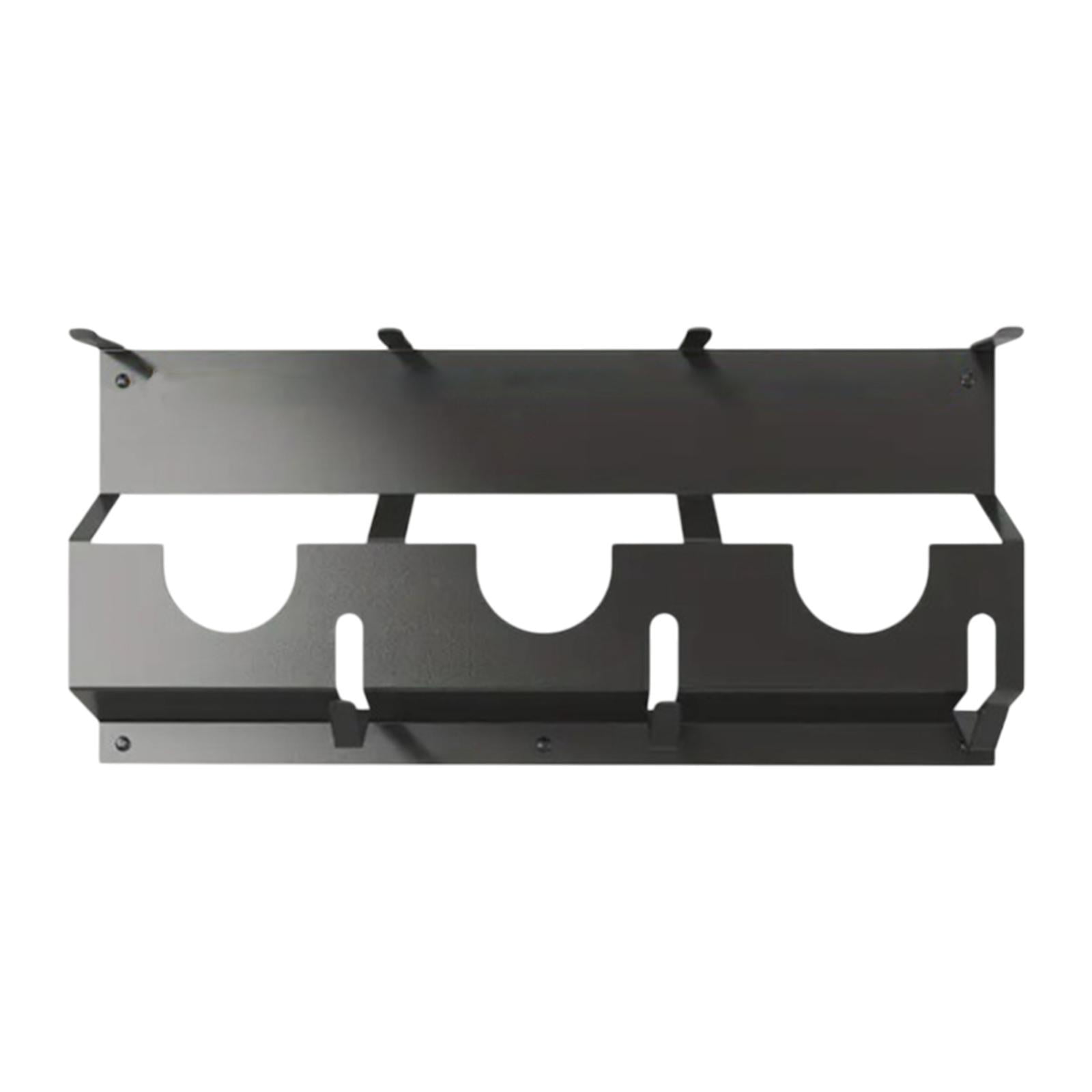 Magideal - Portor De La Amoladora De Ángulo, Soporte De Herramientas Eléctricas, Estante De Almacenamiento, 3 Compartimentos, Negro, Organizador, Metal, Estante