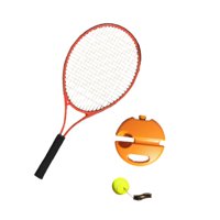 Ioensy - Solo Tennis Trainer Tool Solo Tennis Training Aid Para Jardín Interior Ejercicio Rojo