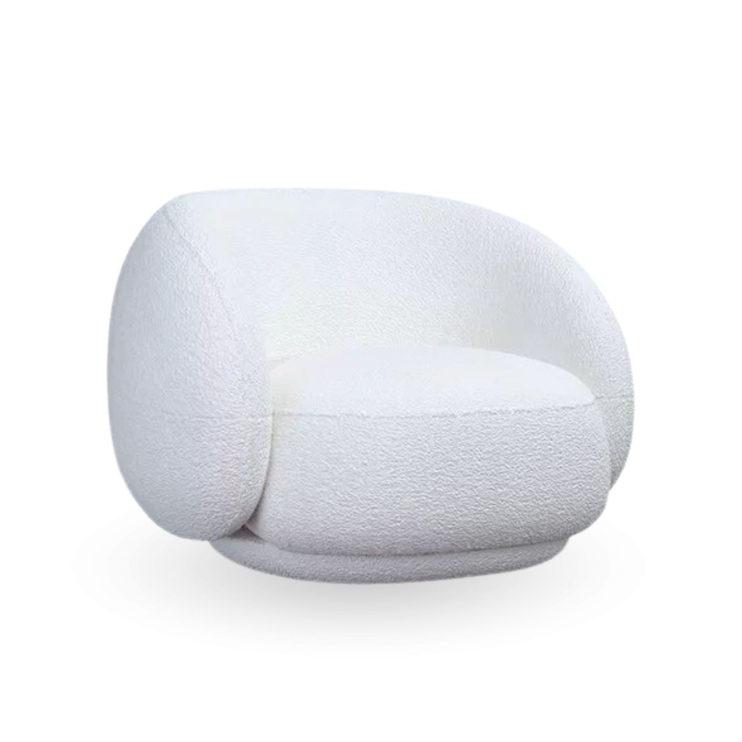 Santú Home & Deco - Sofá Nórdico Sillón 1 Cuerpo Blanco Sherppa