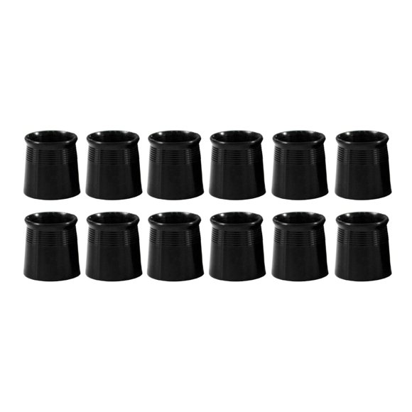 Virolas De Hierro De Golf De 12 Piezas Para Protectores De Cuña De Hierro Con Punta Cónica, Negro