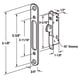 thumbnail image 4 of Puerta corrediza de vidrio Mortise Lock FPL #3 -45-S de repuesto, 4 of 5