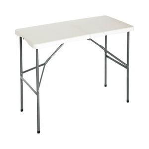 Northwest - Mesa Plegable 122X60X74Cm Blanca Blanco Tamano Unico