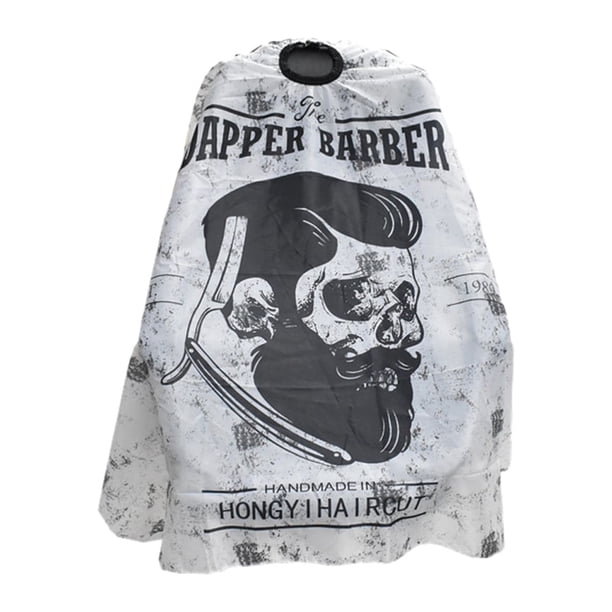 Capa de peluquero con cierre a presión, capa de corte de pelo, capa de salón impermeable con clip de metal ajustable de 63 x 55 pulgadas