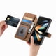 thumbnail image 3 of Funda Billetera Magnética para Samsung Galaxy Z Fold 3 Soporte Tarjetas Desmontable Marrón, 3 of 6