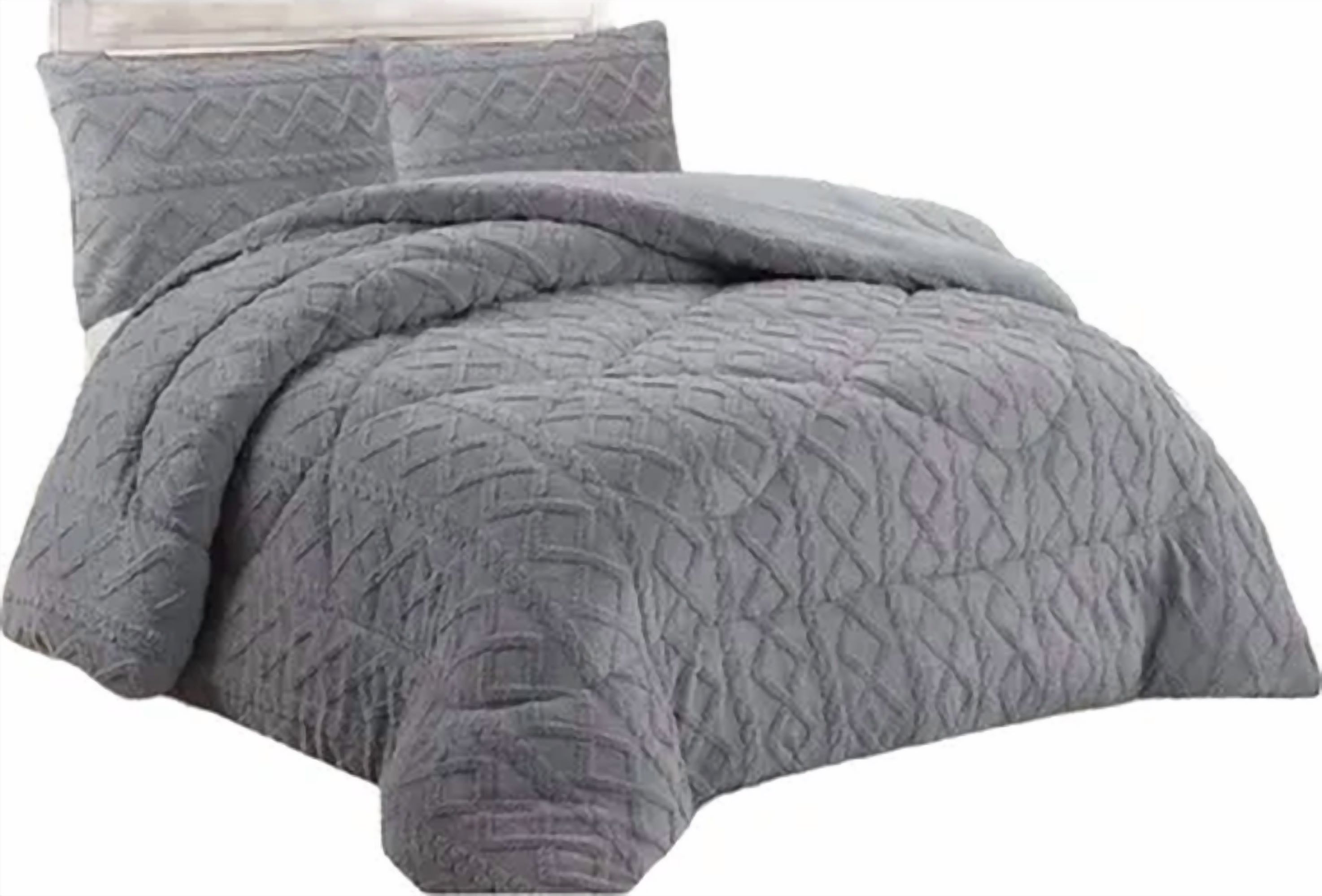 Genérico - Cubrecama Chiporro Trenzado 2 Plazas Invierno