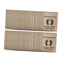 Ioensy - 50 Alfombrillas De Papel Para Coche, Almohadillas Para Los Pies Para Suv Y Camiones, Color Amarillo, Estilo C