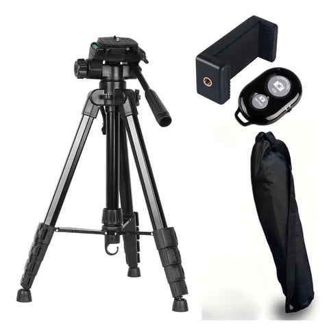 Crusec - Trípode Para Cámara Estabilizador Teléfono Soporte Portátil