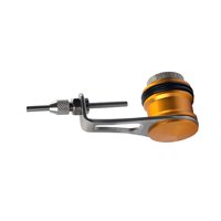 Magideal - Bobina De Pesca Anudadora Gt, Útil, Compacta, Duradera, Para Exteriores, Herramienta De Anudado Portátil Para Acampar, Máquina Enrolladora De Nudos De Amarillo