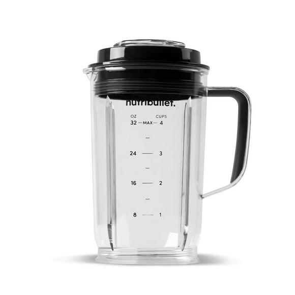 Jarra Blender NutriBullet Select de 946 ml, transparente y negra