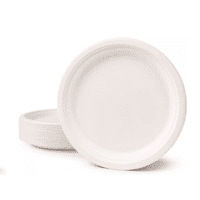 Genérica - Plato Blanco Biodegradable Desechable 18Cm 50Unds Fiestas