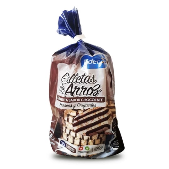 Galletas De Arroz Con Chocolate 150 g Lider