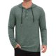 thumbnail image 1 of INSPIRE CHIC Sudadera con Capucha Texturizada de Manga Larga para Hombre 2XL Verde Oliva, 1 of 6