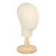 thumbnail image 4 of Cabeza de maniquí Sombrero Exhibición de la cabeza Sombrero Peluca Exhibición de la joyería con base de madera Accesorios de accesorios fáciles de usa base de grano de madera, 4 of 5