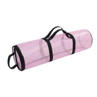 Magideal - Bolsa De Almacenamiento De Papel De Regalo, Organizador De Papel De Regalo, Fácil Almacenamiento, Cremallera Con Asas, Soporte De Papel De Regalo Dura Rosa 80Cm