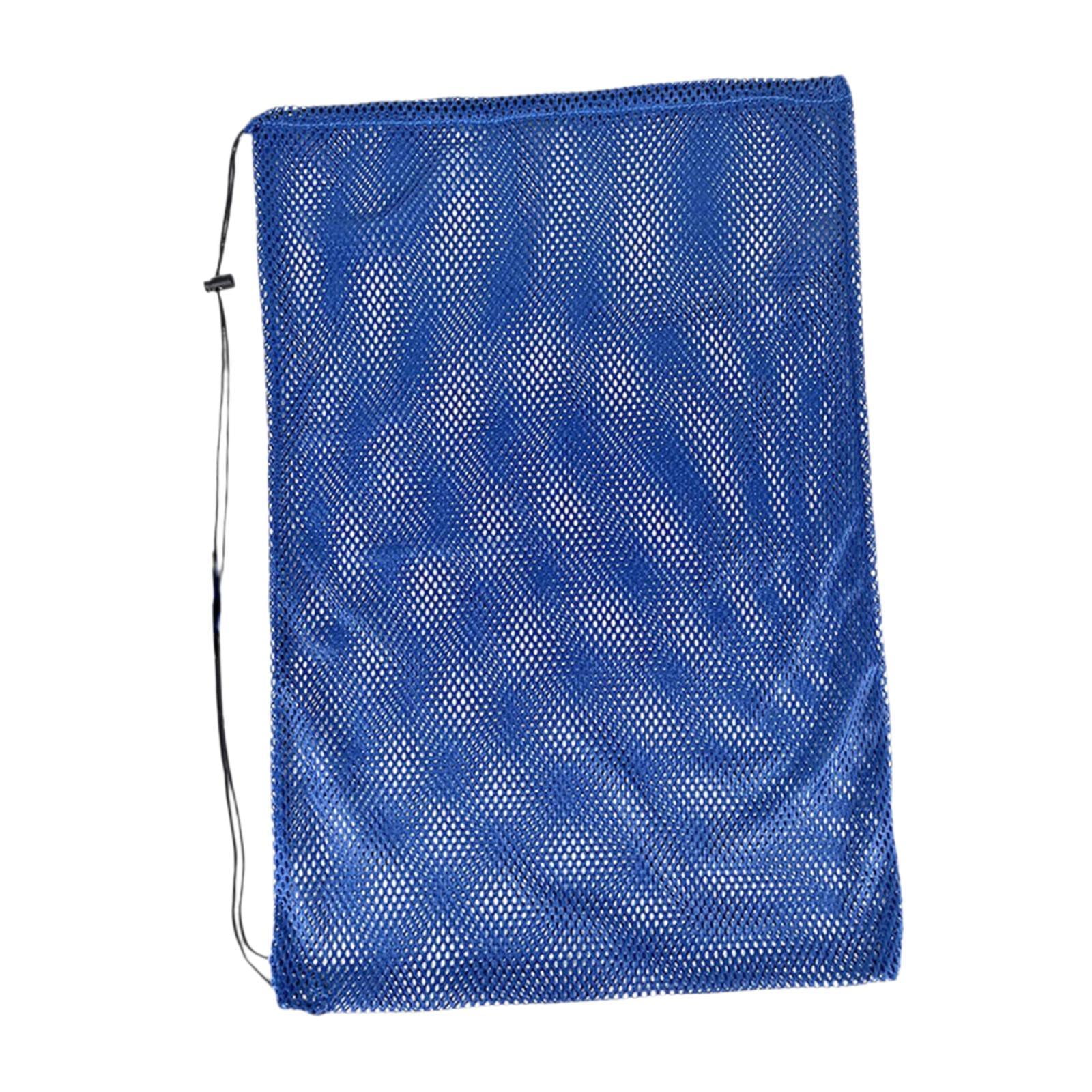 Magideal - Bolsa De Equipo De Natación, Mochila Con Cordón De Malla, Mochila Elegante En La Playa, Bolsa De Natación De Malla Para El Gimnasio De Equipo De Entre Azul