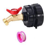 Magideal - Adaptador De Contenedor Ibc Adaptador De Contenedor Ibc Para Manguera De Jardín, Adaptador De Rosca Fina Versátil De 2,44 ""Para Tanques De Agua De 100 4 Piezas