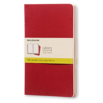 Moleskine Libretas Cahier. Set De 3 / Grande / Rojo