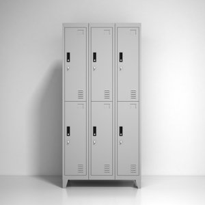 Recilock - Lockers Metálicos: 3 Cuerpos Y 6 Puertas