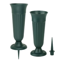 Magideal - Soporte De Flores, Decoración De Jarrón De Cementerio, Jarrón Conmemorativo Fácil De Instalar, Decoraciones Para Tumbas, Accesorios Patrióticos Para