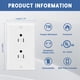 thumbnail image 2 of Enchufe para decoración ThUnderGing, blanco, 15 A/125 V (paquete de 20), 2 of 7