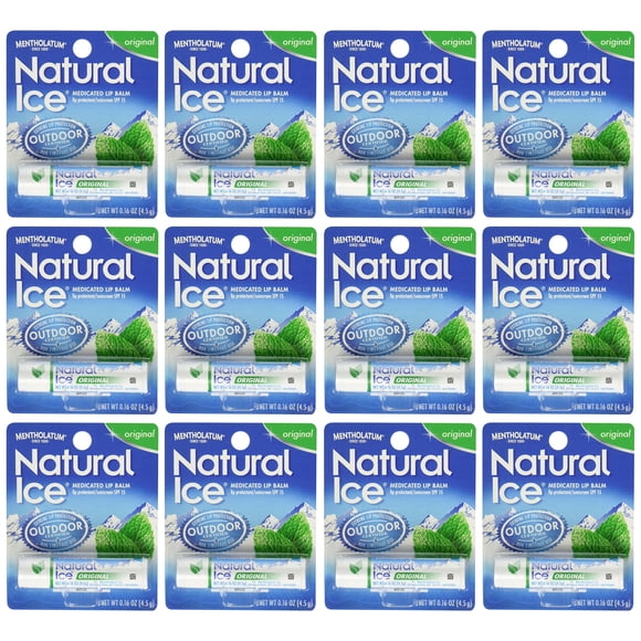 Bálsamo labial Ever Ready First Aid Mentholatum Natural Ice 4,7 ml x 12