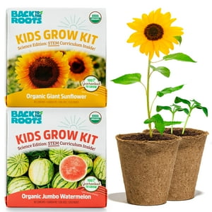 Kit De Cultivo Científico Back To The Roots Kids, 2 Unidades, Sandía O Girasol