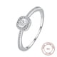 thumbnail image 2 of 1.5g 925 Sterling Silver Ring - Double Layer Square Design with Micro Zircon - Dainty and Stylish - Perfect Gift for Women, 2 of 4