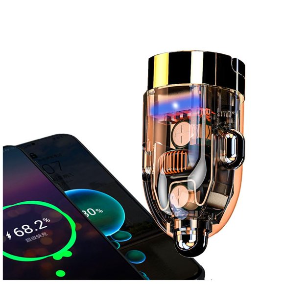 Cargador de coche USB‑C 90W LJkoke de doble puerto PD45W+QC3.0