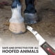 thumbnail image 5 of Cuchillo para pezuñas Equine Care para cuidado equino, para diestros, acero inoxidable J2, 5 of 9