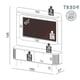 thumbnail image 4 of Rack Tb309 Con Panel Ratán 60 Pulgadas Blanco - Castaño, 4 of 5