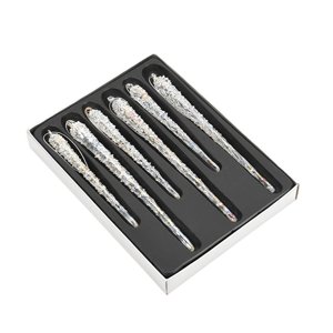 Magideal - 6 Piezas De Adornos De Carámbanos De Cristal Colgantes Para Decoración Del Hogar, Adornos Para Árboles De Navidad, Suministros Para Fiestas De Hallowe