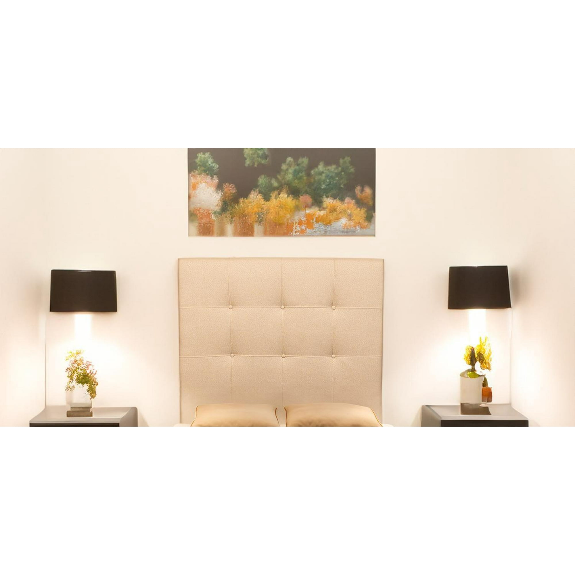 Diseños Valestrini - Respaldo Plaza Y Media Lino Beige