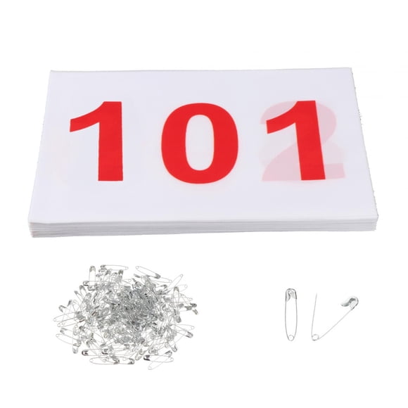 100 Piezas Dorsales De Carrera Numerados Dorsales De Carrera 100 Números Números De Carrera De Atletas Del 101 Al 200