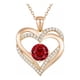 thumbnail image 1 of Collar HESHPAWS Love Pendant  con Birthstone Zirconia y Caja de Regalo, 1 of 5