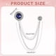 thumbnail image 2 of Uxcell Gem Chain Brooch Pins, Broches de Cadena Colgante para Traje, Insignia de Cristal Redonda con Borla, Pines de Solapa para Mujeres y Hombres, Camisas, Esmoquin, Bufanda, Tono Plateado (Azul), 2 of 7