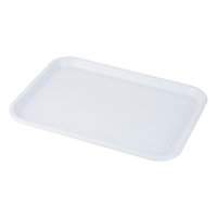 Bothyi - Bandeja Rectangular Para Oficina, Baño, Cocina, Multiusos, Para Servir Aperitivos, Color Blanco