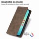 thumbnail image 5 of Funda tipo cartera con bloqueo RFID para Samsung Galaxy A06 Con tapa abatible, portatarjetas, cierre magnético, TPU y soporte Marrón, 5 of 6