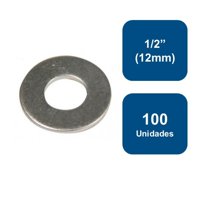 Anclajes - Golilla Plana Calibrada Zincada 1/2"" (12Mm) 100Un.