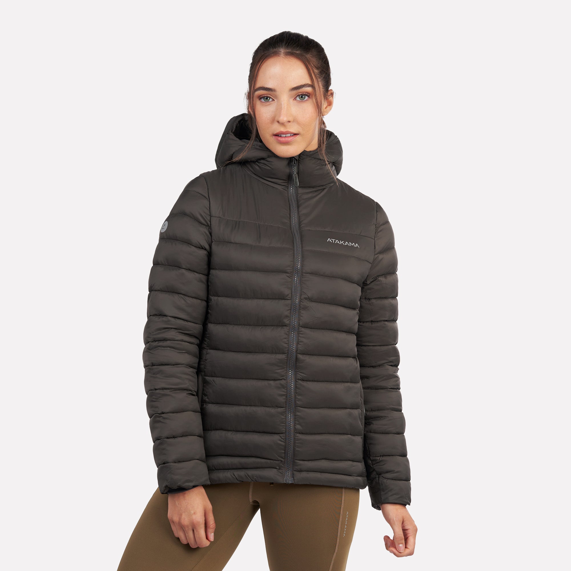 Parka Termica Mujer Indomita Gris Atakama Outdoor