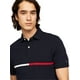 thumbnail image 2 of Polo Tommy Hilfiger en piqué de algodón con estampado de bandera azul marino XS, 2 of 2
